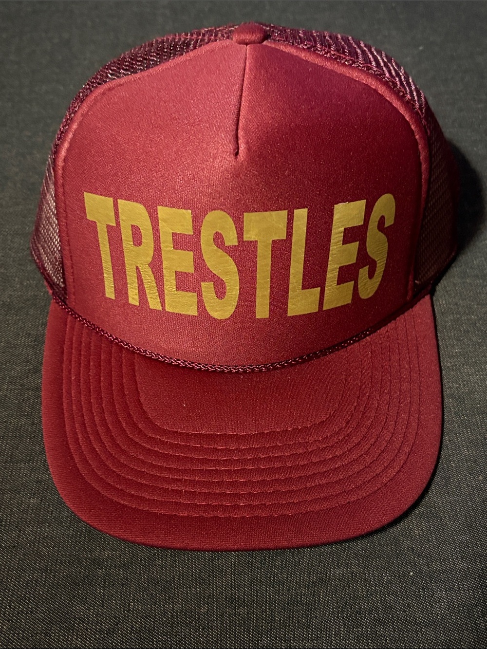 Maroon and Gold Foam Trucker Hat